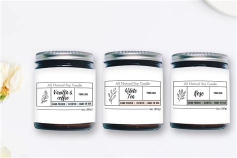 Candle Label Templates ~ Stationery Templates ~ Creative Market