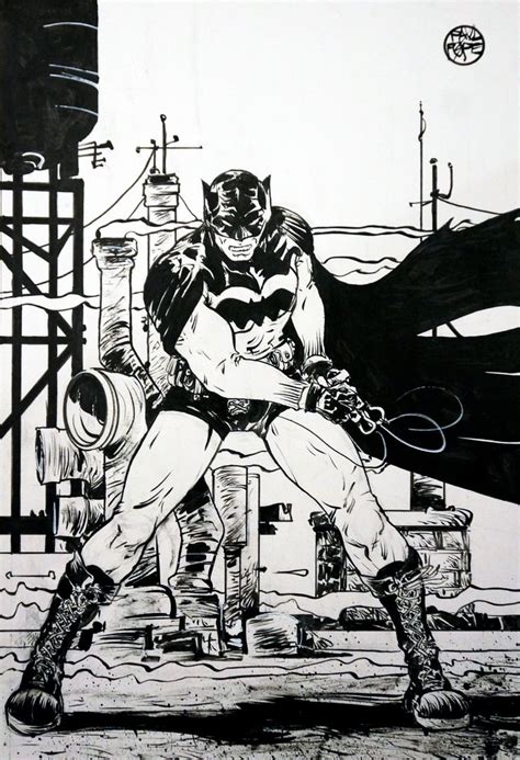 B&W 31 Paul Pope Batman Comic Art | Black and white comic art, Comic ...