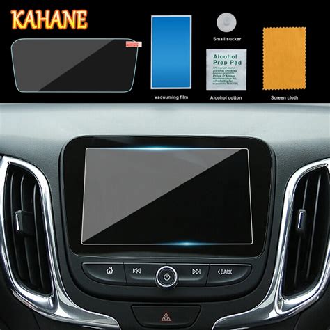 KAHANE Car Center Console LCD Screen Sticker GPS Navigation Screen Tempered Steel Protective ...