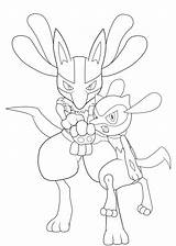 Lucario Lineart By Metalzoa17 150832  Coloring Home sketch template