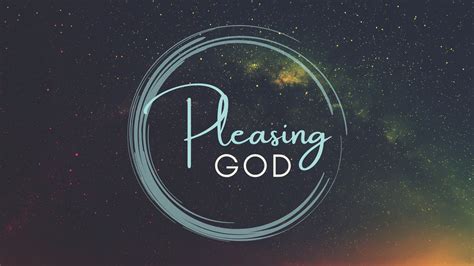 Pleasing God - Cornerstone Church