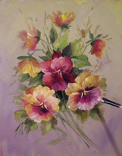 Jansen Art Online Store | Pansies art, Floral painting, Flower art painting