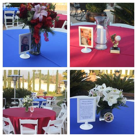 celebration-of-life-reception. Each table had a photo frame with a poem and baby... | Funeral ...