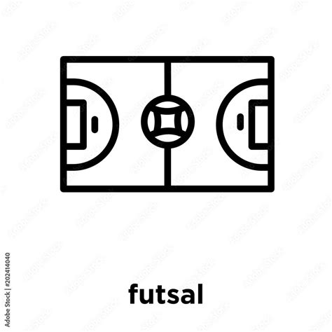 futsal icon isolated on white background Stock Vector | Adobe Stock