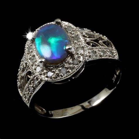 black opal ring