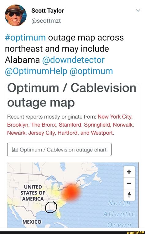 Optimum Cablevision Outage Map