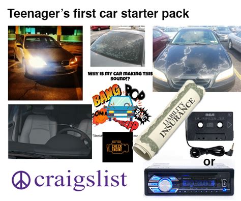 The "teenager's first car" starter pack : r/starterpacks