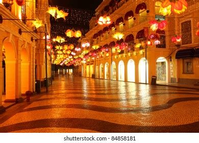 Senado Square Macau Night Stock Photo 84858181 | Shutterstock