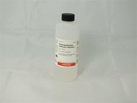 Phenolphthalein Solution, 1% in ethanol, pH Indicator, 100 ml