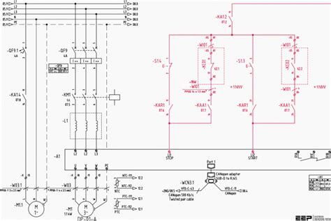 The wiring diagram and physical layout of the equipment inside the ...