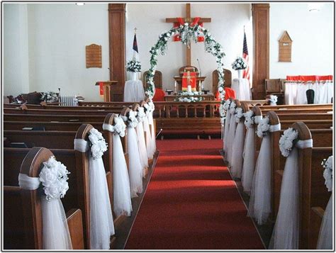 Church Pew Wedding Decoration Ideas