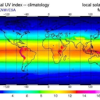 Global UV index map from 1996 to 2002. | Download Scientific Diagram