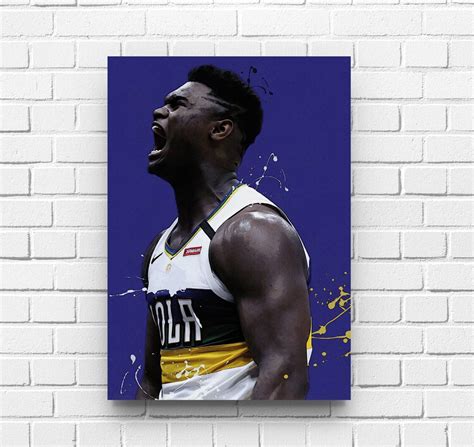 Zion Williamson Poster - New Orleans Pelicans - Canvas Print, Sports ...