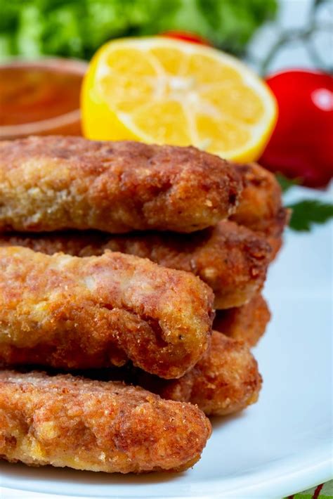 Fried fish sticks with crispy crust close-up - Creative Commons Bilder
