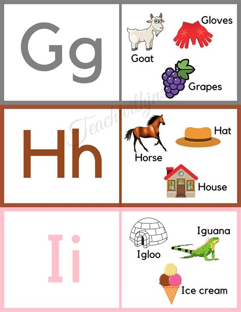 Buy 26 Alphabet Picture Flash Cards, Instant Download, Learning, Educational Letters, Homeschool ...