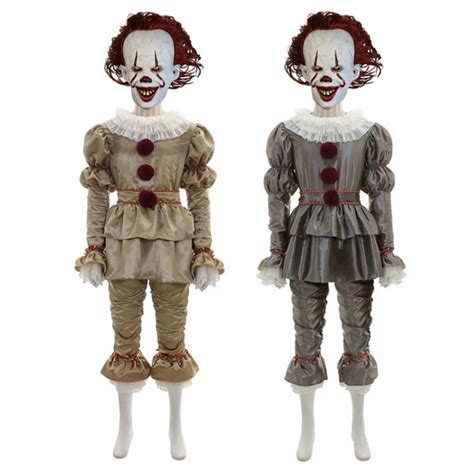 Film Clown Pennywise Cosplay Costume Stephen King Terror Clown Costumes ...