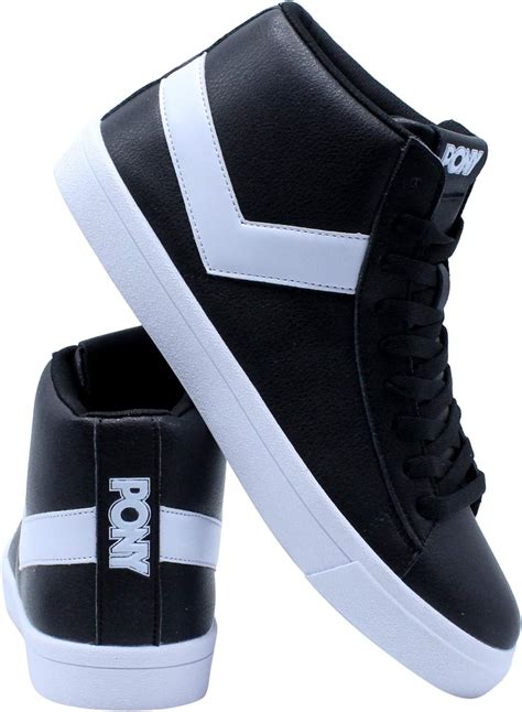 Amazon.com | Pony Mens Classic High Leather Sneakers | Fashion Sneakers