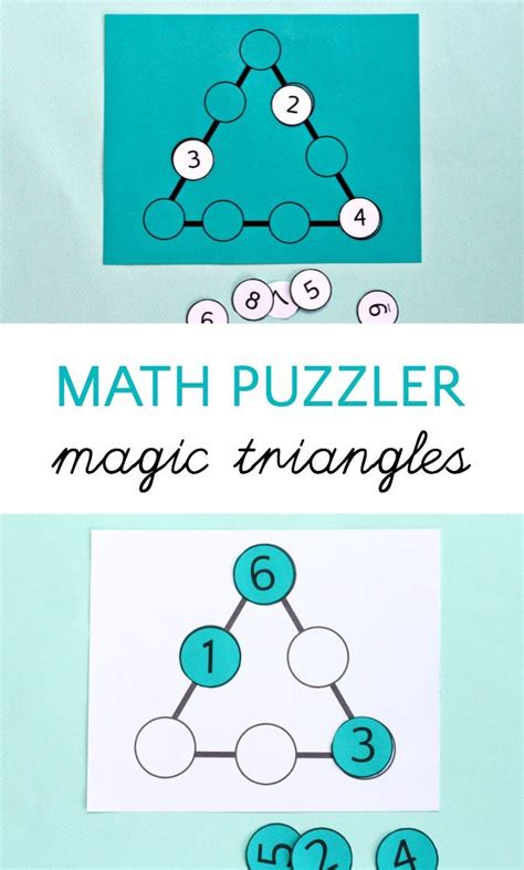 Can Your Kids Solve the Magic Triangle Math Puzzle? | Triangle math, Maths puzzles, Fun math