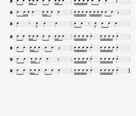 16 bar snare drum piece – Grade 1-2 Snare Drum Exercise – Snare Drum ...