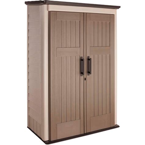 Buildings & Storage Sheds | Sheds-Plastic | Rubbermaid 1887157 Large Vertical Storage Shed 31"L ...