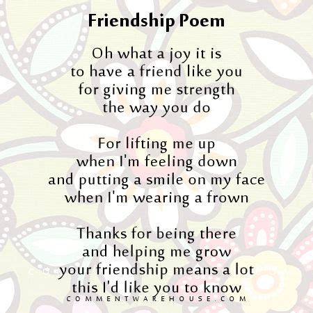 Friendship Poem in English - EastonoiDaugherty