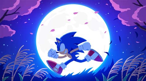 Download Sonic Art in Full Power Wallpaper | Wallpapers.com