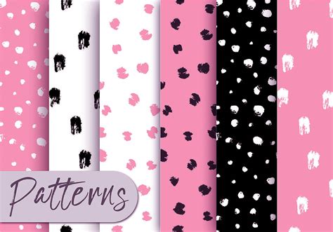 Pink Dots Pattern Set 183381 - Download Free Vectors, Clipart Graphics & Vector Art