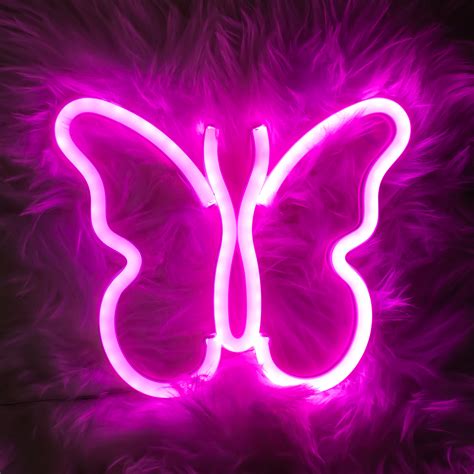 Butterfly Neon Signs Lights for Bedroom Wall Decor(Pink) – Best Quality LED Neon Sign