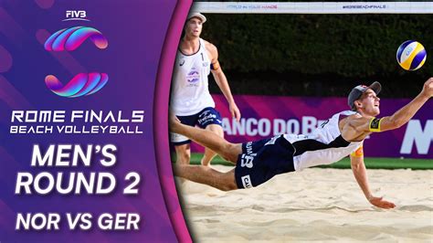 NOR vs. GER | Men's Round 2 | FIVB Beach Volleyball World Tour Finals Rome 2019 - YouTube