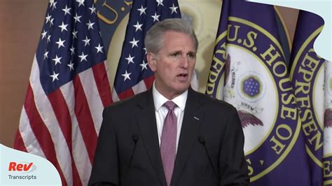 Kevin McCarthy Press Conference on Stimulus Bill March 26 | Rev Blog