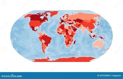 World Map. Robinson Projection Stock Vector - Illustration of infograph ...