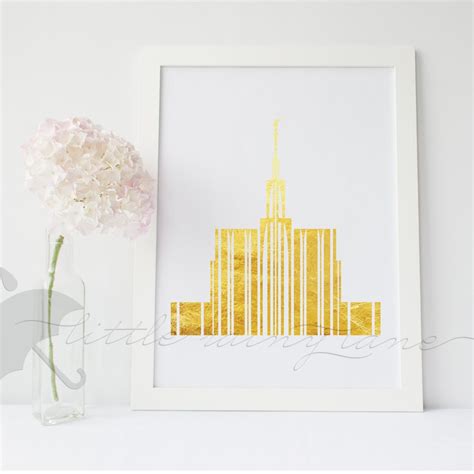 LDS Temple Art Seattle Temple Customizable Printable | Etsy