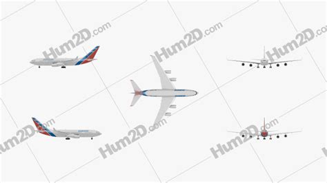 Ilyushin Il-96 Blueprint in PNG - Download Aircraft Clip Art Images