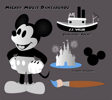 Since Mickey Mouse will be public domain soon, here's a Danzaburou skin concept (OC art) : r/Smite