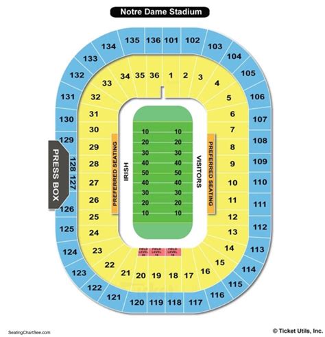 Und Football Stadium Seating Chart - Stadium Seating Chart