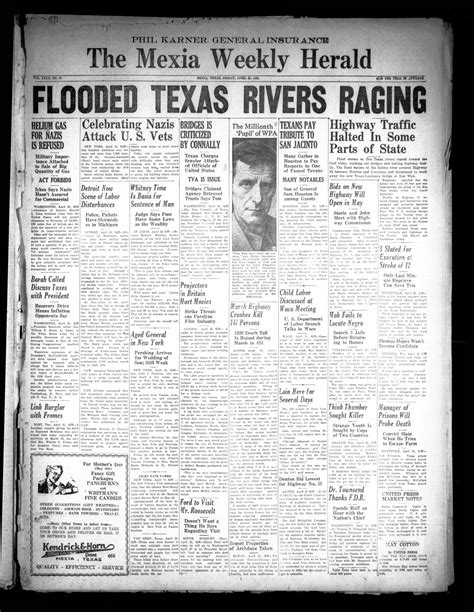 The Mexia Weekly Herald (Mexia, Tex.), Vol. 40, No. 16, Ed. 1 Friday ...