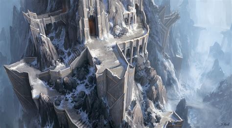 ArtStation - Moutain fortress, Stefan Koidl | Fantasy art landscapes ...