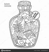 Glass Bottle Coloring Page sketch template