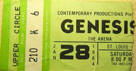 GENESIS | Concert posters, Music concert, Concert tickets