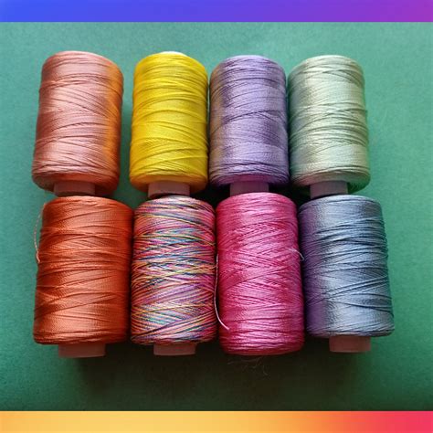 Silk Thread Assorted 8 Colors Art Silk Thread Art Embroidery | Etsy