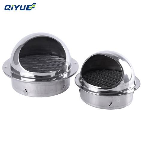 The Latest Stainless Steel Waterproof Round Air Vent Cowl Cap Roof Vent Cover for HVAC Air ...