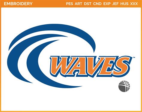 Pepperdine Waves - Alternate Logo (2004) - College Sports Embroidery ...