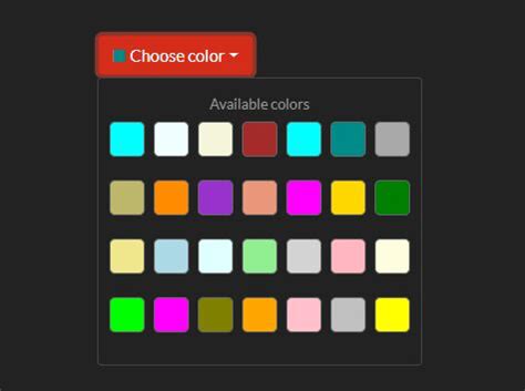 Simple Color Picker For Bootstrap 4 - colorPalettePicker.js | Free jQuery Plugins