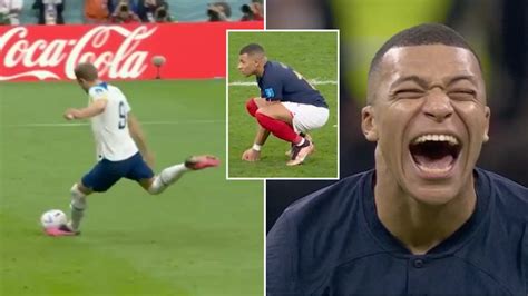 Kylian Mbappe's reaction to Harry Kane penalty miss in World Cup ...