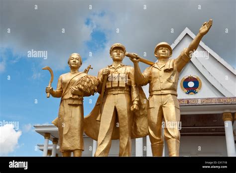 Monument at Lao People’s Army History Museum in Vientiane, Laos Stock Photo - Alamy