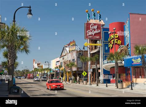 OCEAN BOULEVARD DOWNTOWN MYRTLE BEACH SOUTH CAROLINA USA Stock Photo - Alamy