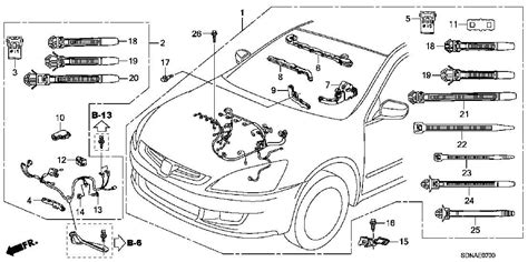 Exploring the Anatomy of a 2007 Honda Accord: A Parts Diagram