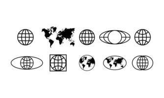 Global communication icon, world map vector 5761942 Vector Art at Vecteezy