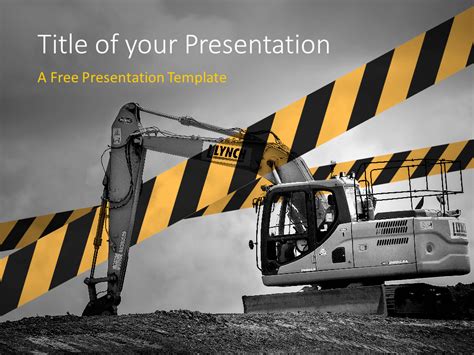 Construction Template for PowerPoint and Google Slides | Powerpoint templates, Powerpoint ...