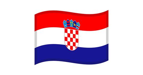 🇭🇷 Flagge: Kroatien Emoji, HR Flagge-Emoji, Kroatische Flagge-Emoji